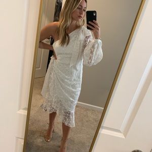 White floral dress